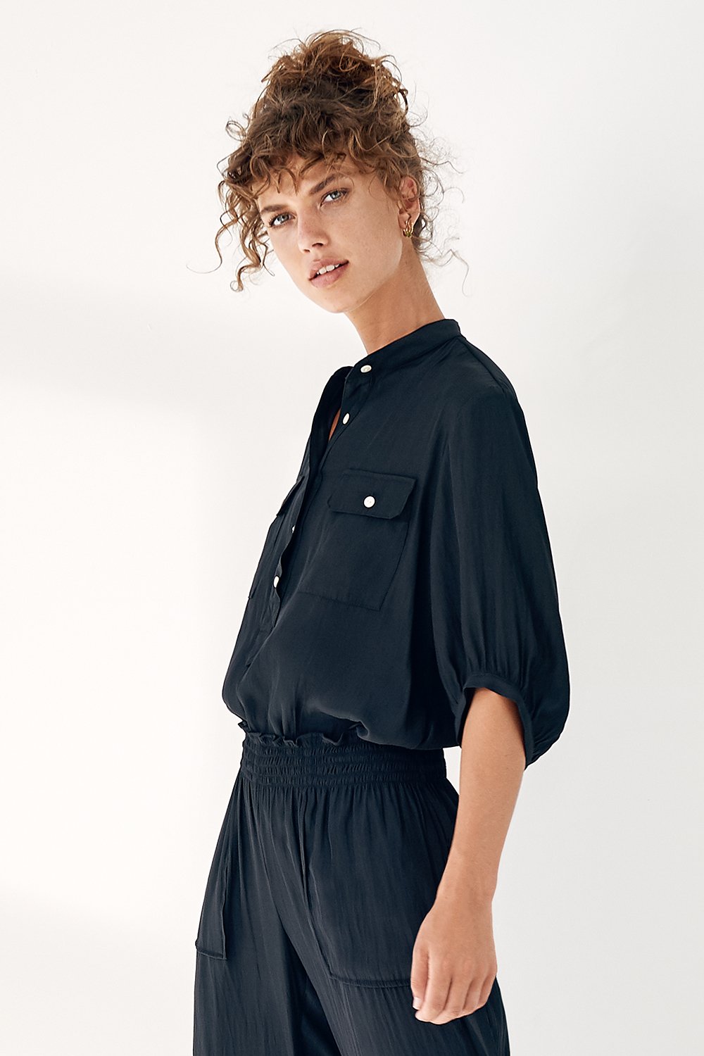 Eden Shirt for Men - Premium Cotton Casual Button Down Shirt in Classic Coal Color - Perfect for Office, Date Night & Casual Outings
