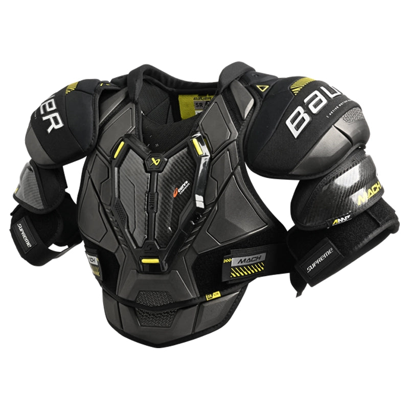 Bauer Supreme Mach Senior Hockey Shoulder Pads - Protective Gear for Ice Hockey Players - Perfect for Training and Competitive Games