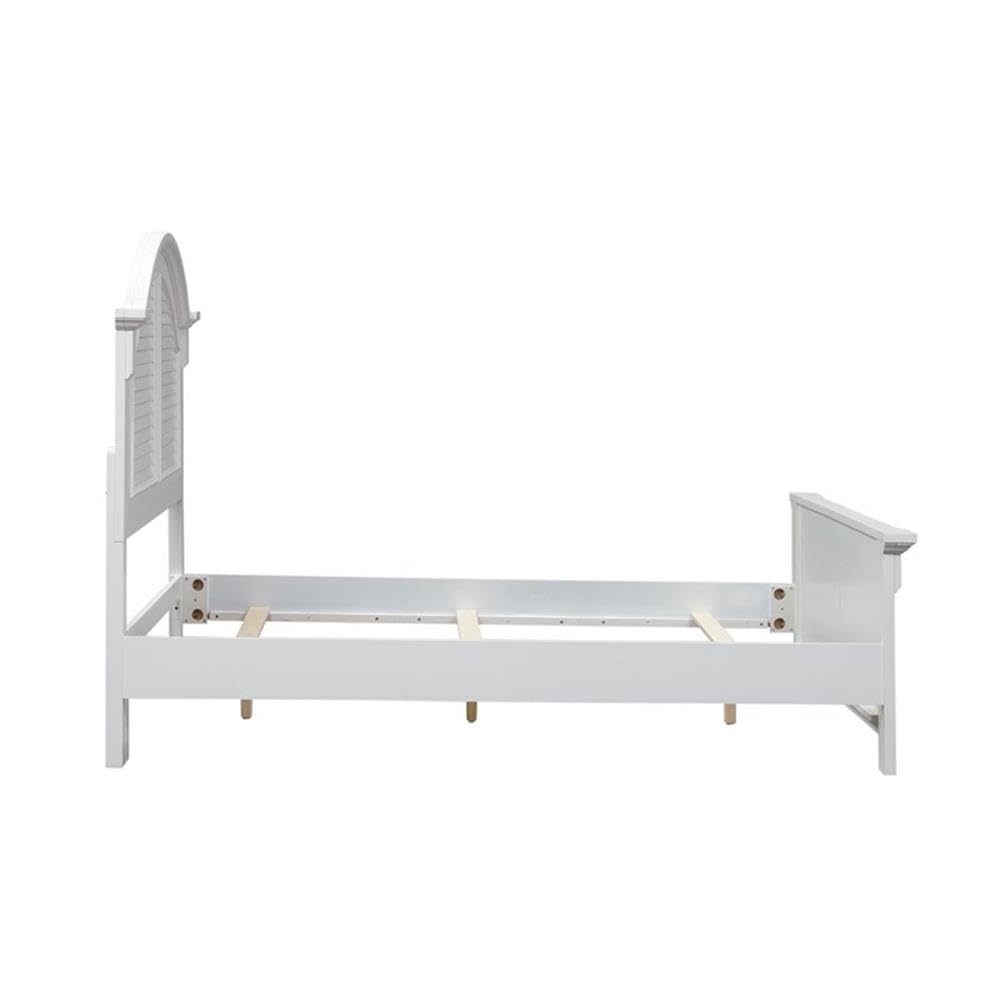 Home Square 2-Piece King Size Bedroom Set - Summer House Style Panel Bed with Matching Nightstand | Perfect for Master Bedrooms & Guest Rooms