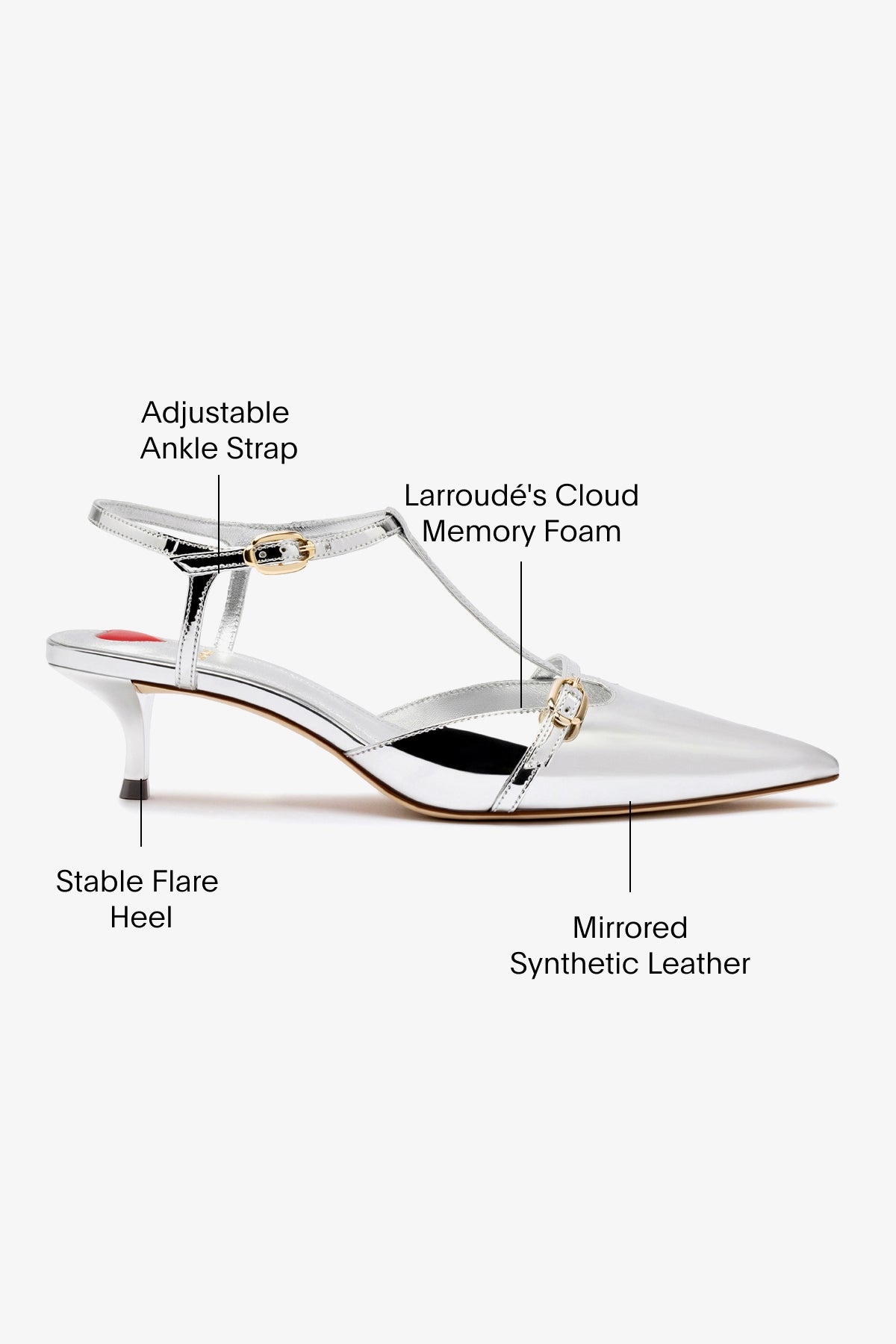 Grace Silver Specchio Pump - Elegant Women's High Heel Shoes for Parties, Weddings & Office Wear