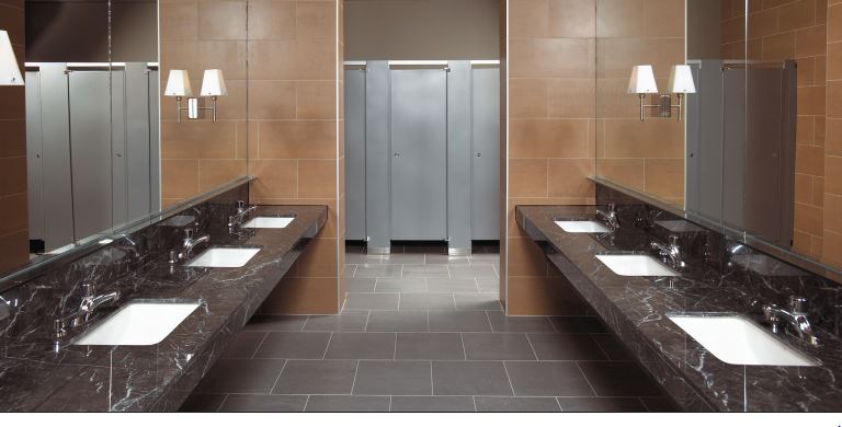 Hadrian Powder Coated Metal Toilet Partition - Durable & Stylish Restroom Privacy Solution for Commercial & Public Spaces