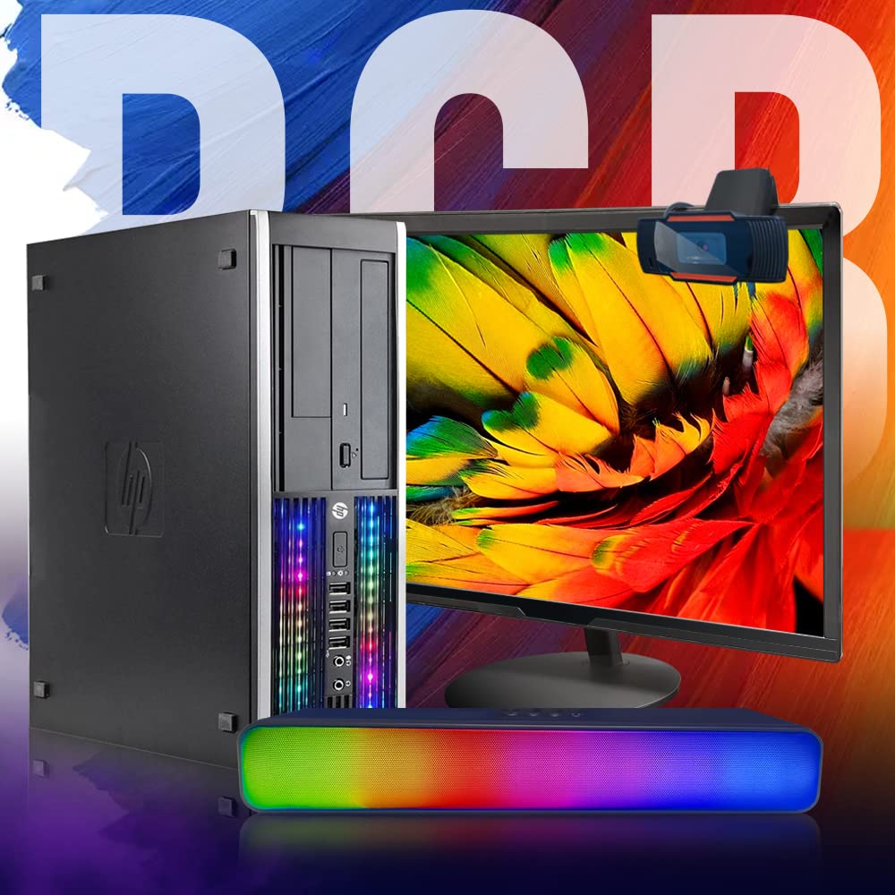 HP RGB Gaming Desktop Combo - Intel Core i7 up to 3.8GHz, 16GB RAM, 128GB SSD + 3TB HDD, GeForce GT 730 2GB GDDR5, 24