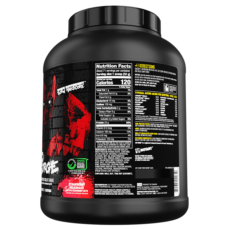 Mutant Iso Surge Pure Whey Isolate Protein Powder - Premium Muscle Recovery & Growth Supplement for Athletes & Bodybuilders - Ideal for Post-Workout, Meal Replacement & Fitness Goals
