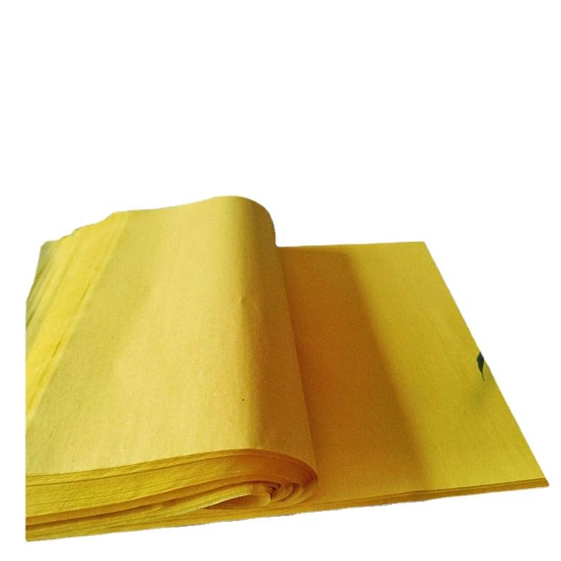 Premium Yellow Watch Paper 30x27cm - 800 Sheets of Sacrificial Yellow Burnt Paper, Hemp Paper for Money Burning | Ideal for Ancestral Worship, Funeral Ceremonies & Spiritual Rituals