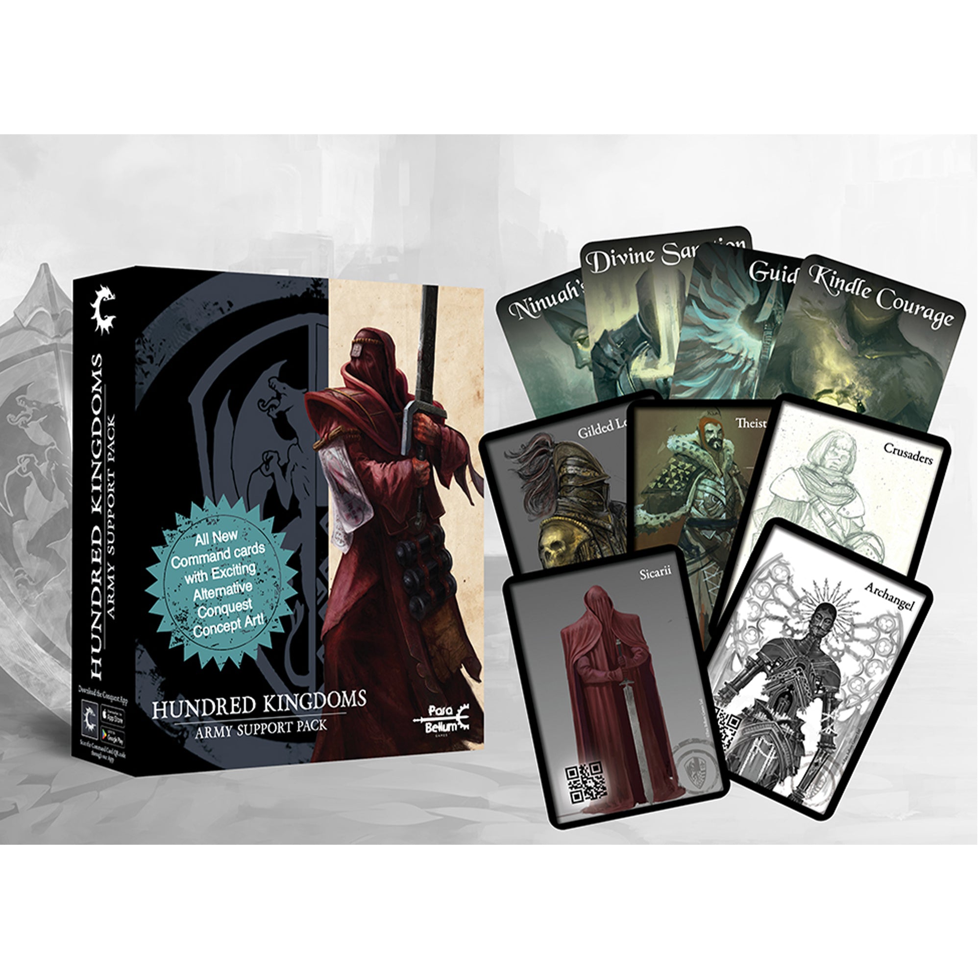 Hundred Kingdoms: Alternate Art Army Support Pack - Upgrade Your Tabletop Strategy Game - Perfect for Board Game Enthusiasts & Collectors