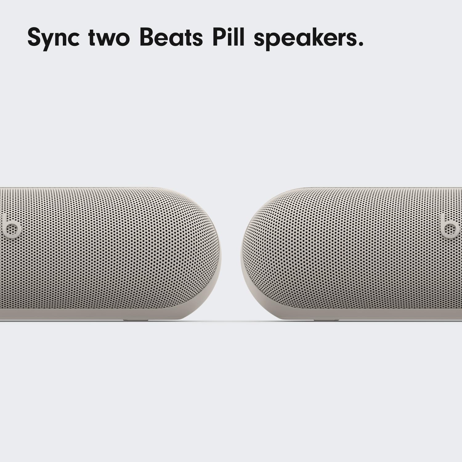 Beats Pill x Kim Kardashian Wireless Bluetooth Speaker - Portable IP67 Waterproof Speaker with 24H Playtime, USB-C Charging, Built-in Mic for Calls - Compatible with iPhone & Android - Perfect for Pool Parties, Beach Trips & Outdoor Adventures (Light Gray)