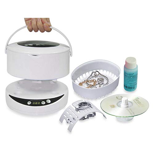 iSonic CDS200B Digital Ultrasonic Cleaner - 1.6Qt/0.75L Detachable Tank for Jewelry, Watches, Eyeglasses, Dentures, Coins & Small Parts - 110V Home & Professional Cleaning Solution for Jewelers, Watchmakers & Dental Offices