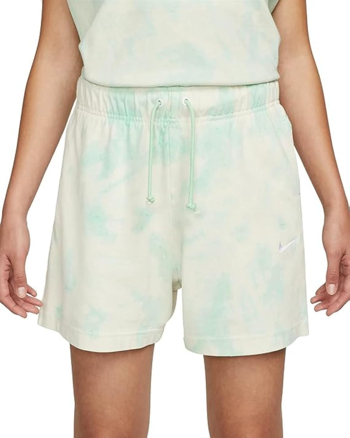 Nike Women's Washed Jersey Shorts - Breathable Athletic Shorts for Running, Yoga & Gym Workouts - Comfortable Casual Sportswear for Women