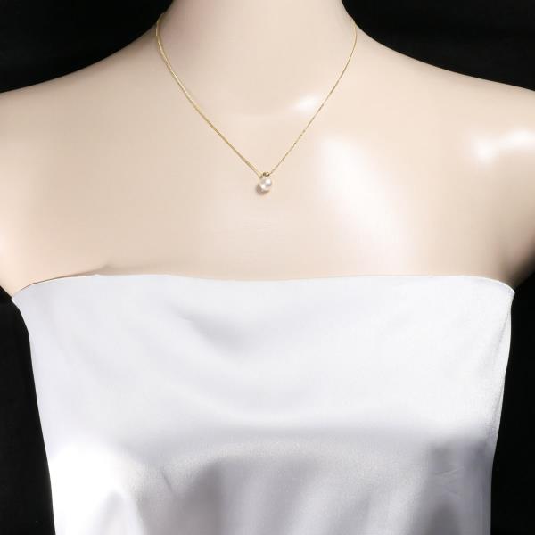 18K Yellow Gold Pearl Necklace for Women - Elegant Luxury Jewelry Gift for Brides, Anniversary & Special Occasions