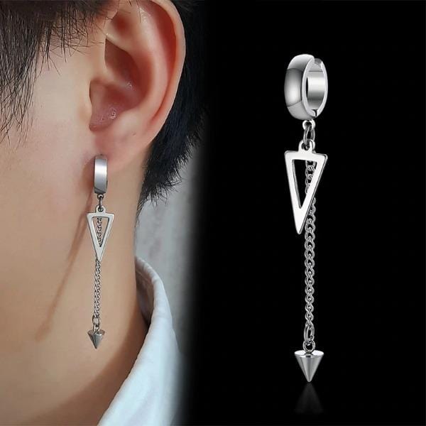 Stylish Men's Dangle Earrings - Trendy Gothic Punk Hip Hop Jewelry for Men - Perfect for Parties, Concerts & Everyday Wear