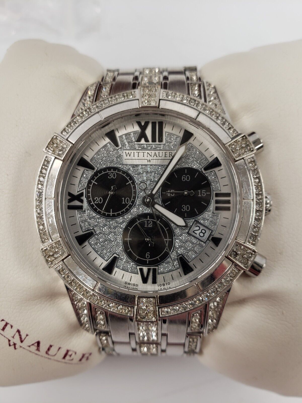 Wittnauer Chrono Watch for Men - Stainless Steel Analog Chronograph Timepiece - Perfect for Business, Casual & Formal Occasions