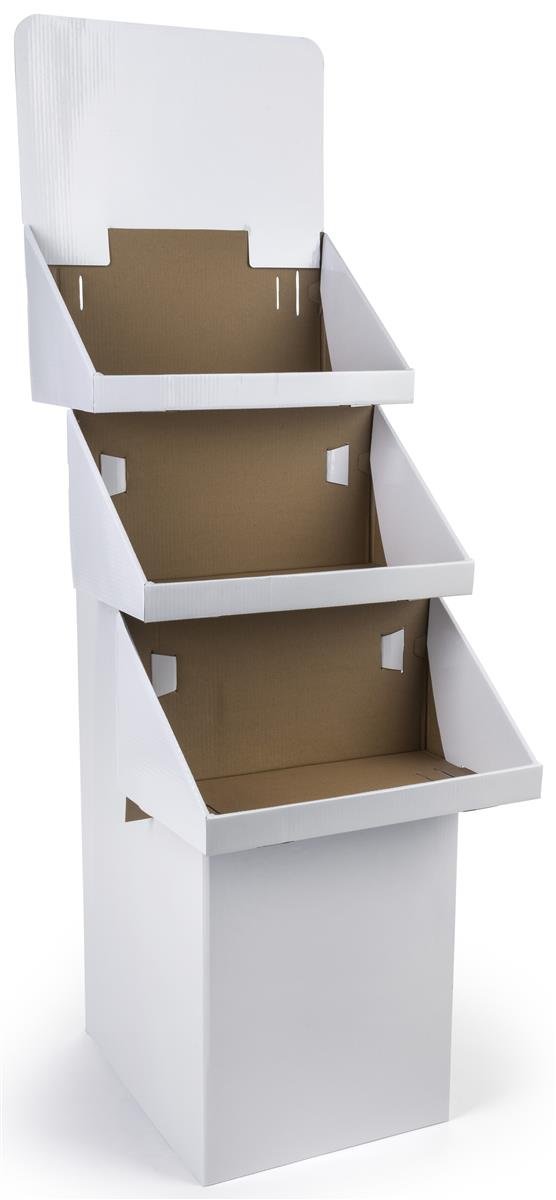3-Tier Floor Display Bins Set of 3 - 65.75