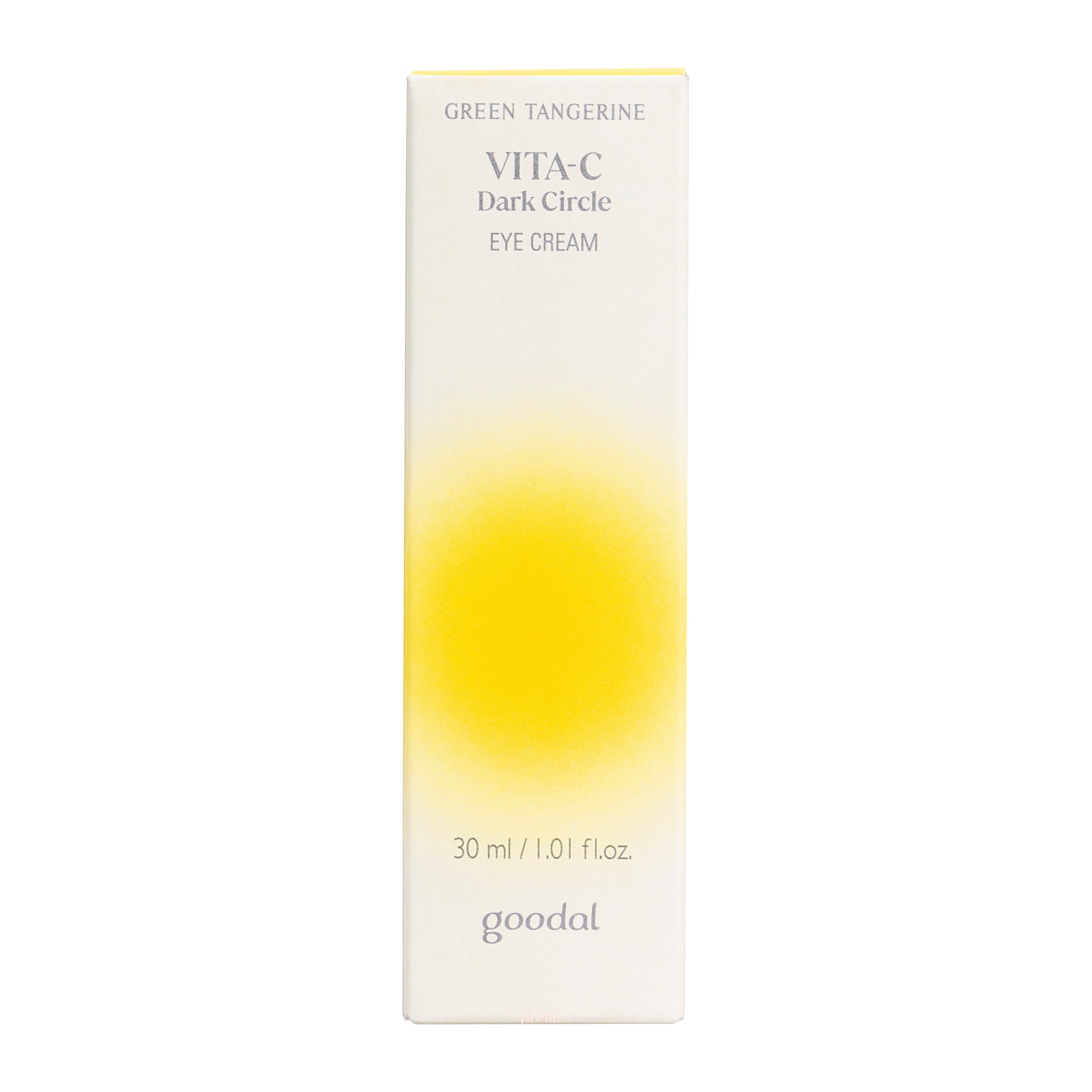 Goodal Green Tangerine Vita C Dark Circle Eye Cream 30ml - Brightening & Hydrating Under Eye Treatment for Dark Circles & Puffiness - Perfect for Nighttime Skincare Routine & Travel