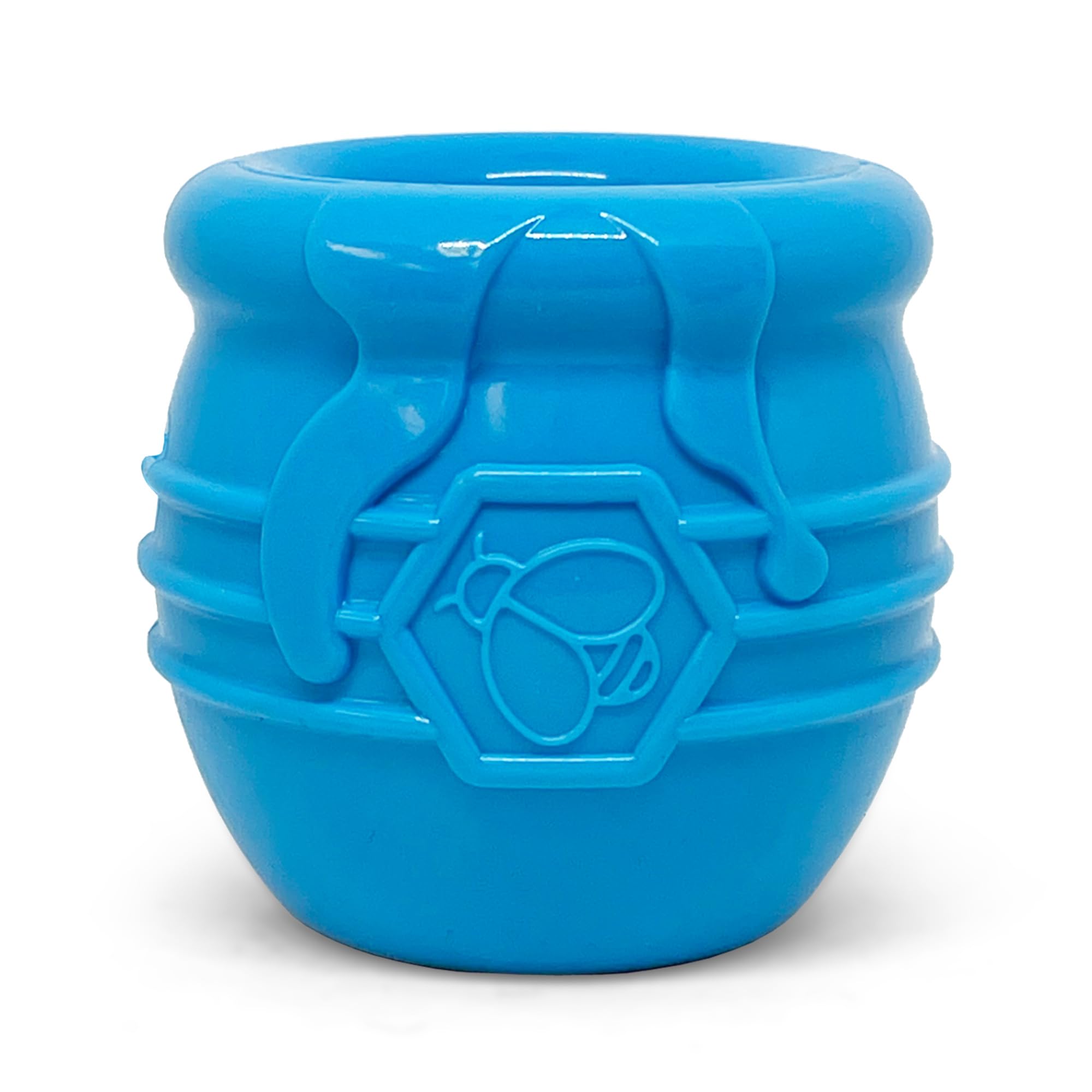 SodaPup Honey Pot – Durable Natural Rubber Dog Treat Dispenser Toy | Non-Toxic & Food Safe | Made in USA | Mental Stimulation & Anxiety Relief for Dogs | Perfect for Training, Boredom Relief & Chewing Needs