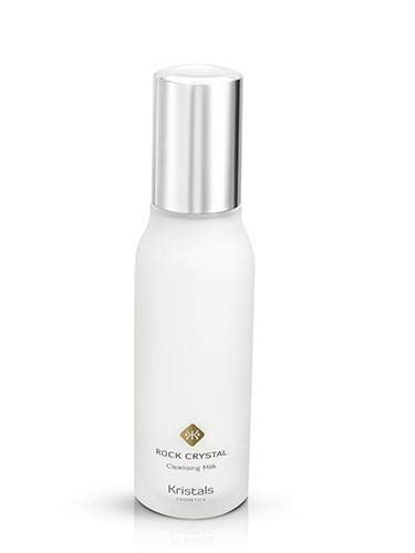 Kristals Cosmetics Rock Crystal Cleansing Milk - Gentle Face Wash for All Skin Types | Hydrating & Purifying Facial Cleanser | Perfect for Daily Skincare Routine & Makeup Removal