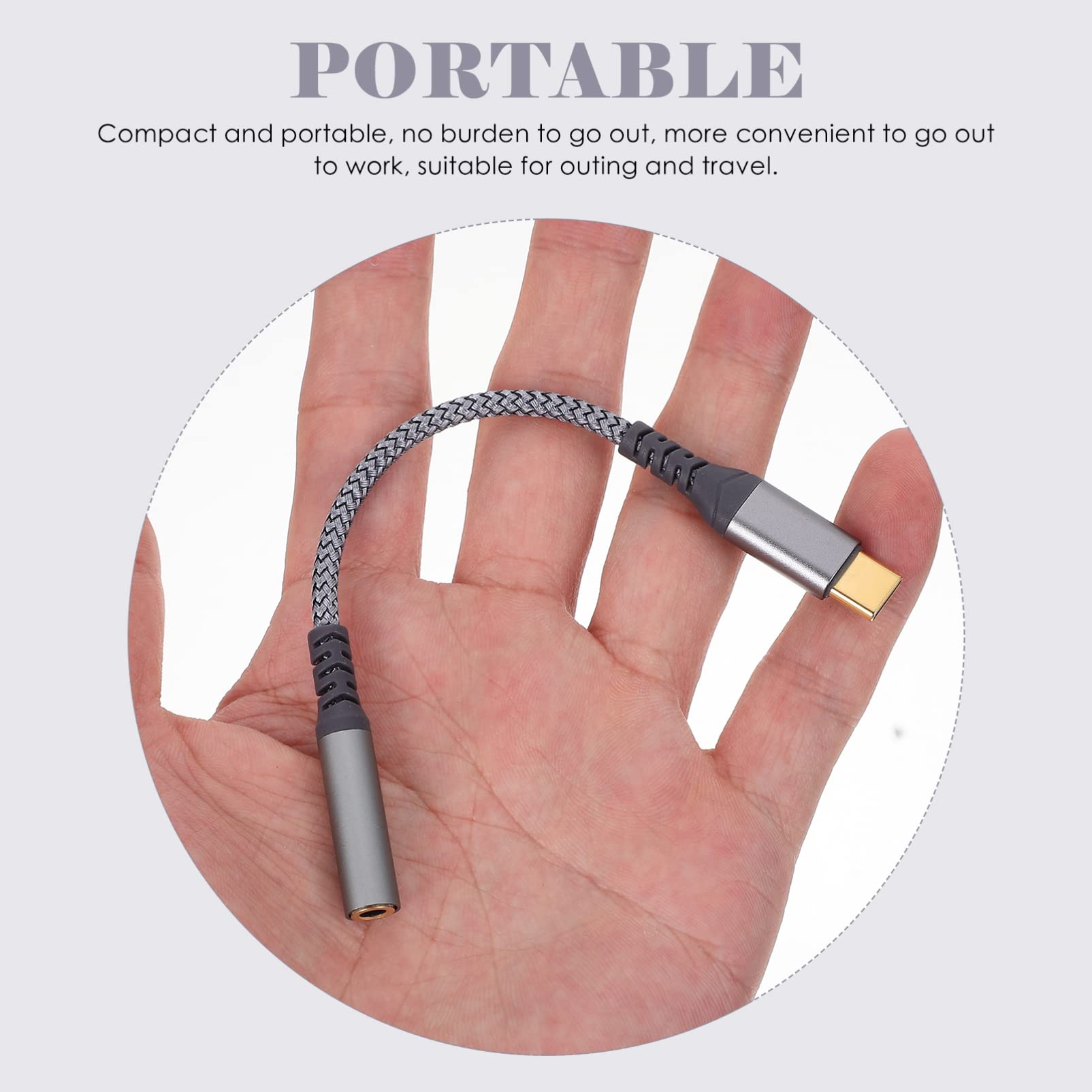 USB-C to 3.5mm Audio Adapter Cable - Type C Headphone Jack Converter for Smartphones, Laptops & Tablets - Perfect for Music, Gaming & Hands-Free Calling
