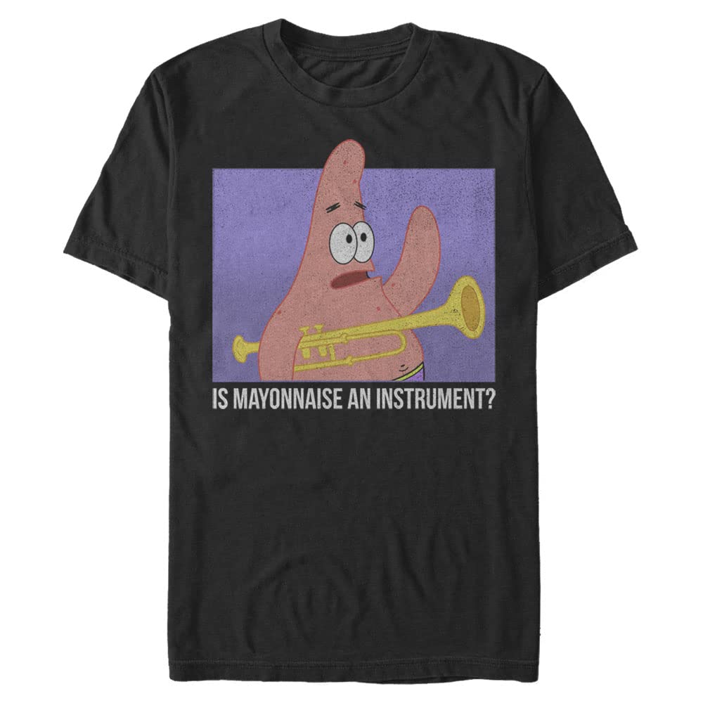 Nickelodeon Men's Big & Tall Funny Mayonnaise Graphic T-Shirt - Comfortable Cotton Tee for Casual Wear & Pop Culture Fans
