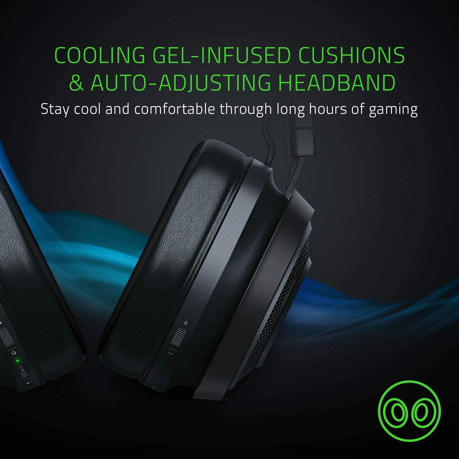 Razer Nari Ultimate Wireless Gaming Headset with Haptic Feedback - 7.1 Surround Sound for PC, PS4, Xbox - Perfect for Competitive Gaming & Immersive Entertainment