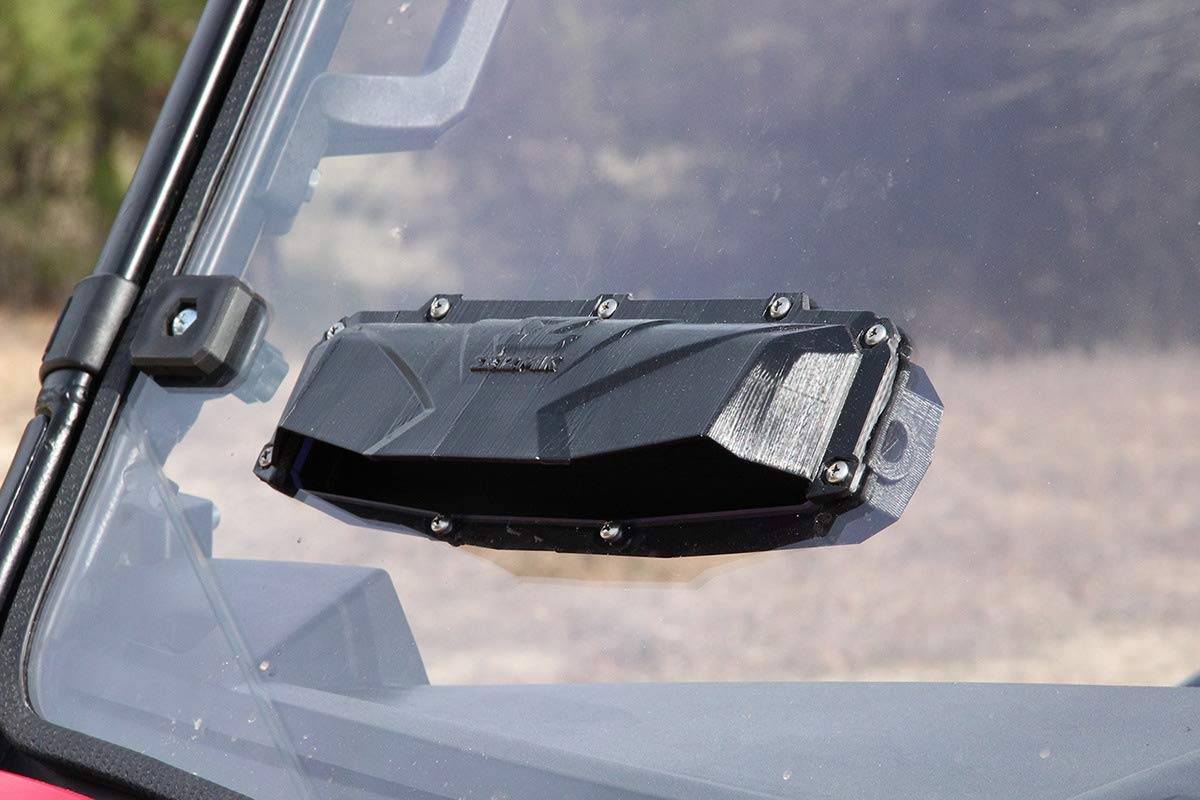 Polaris Ranger Mid Size Hard Poly Full Vented Windshield - Durable ATV Windshield for Off-Road Protection & Enhanced Visibility | Perfect for Trail Riding, Hunting & Farm Work