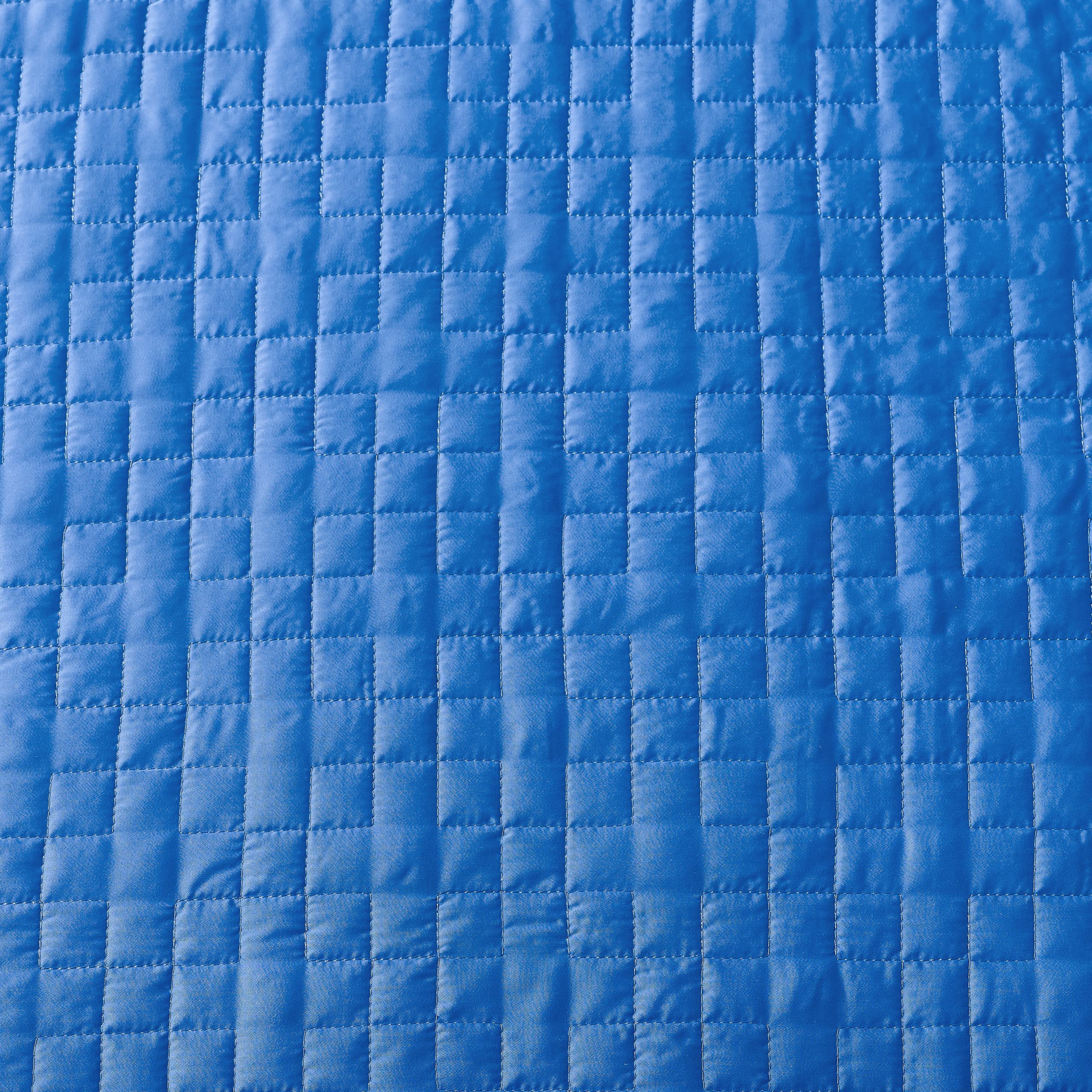 Upgraded Cooling Weighted Blanket for Adults - 15lbs Cerulean Blue Gravity Blanket, 48
