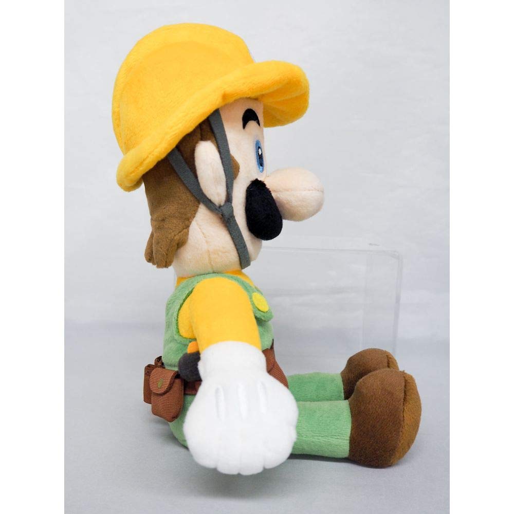 Super Mario Maker 2 SMM02 Builder Luigi Plush Stuffed Toy - 10 Inch Soft Plush Doll for Nintendo Fans | Perfect Gift for Gamers, Collectors & Mario Lovers