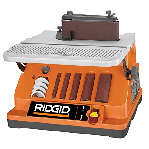Ridgid ZREB4424 3/8 HP Oscillating Edge Belt/Spindle Sander (Renewed) - Woodworking & DIY Sanding Tool for Smooth Finishing on Furniture, Cabinets & Crafts