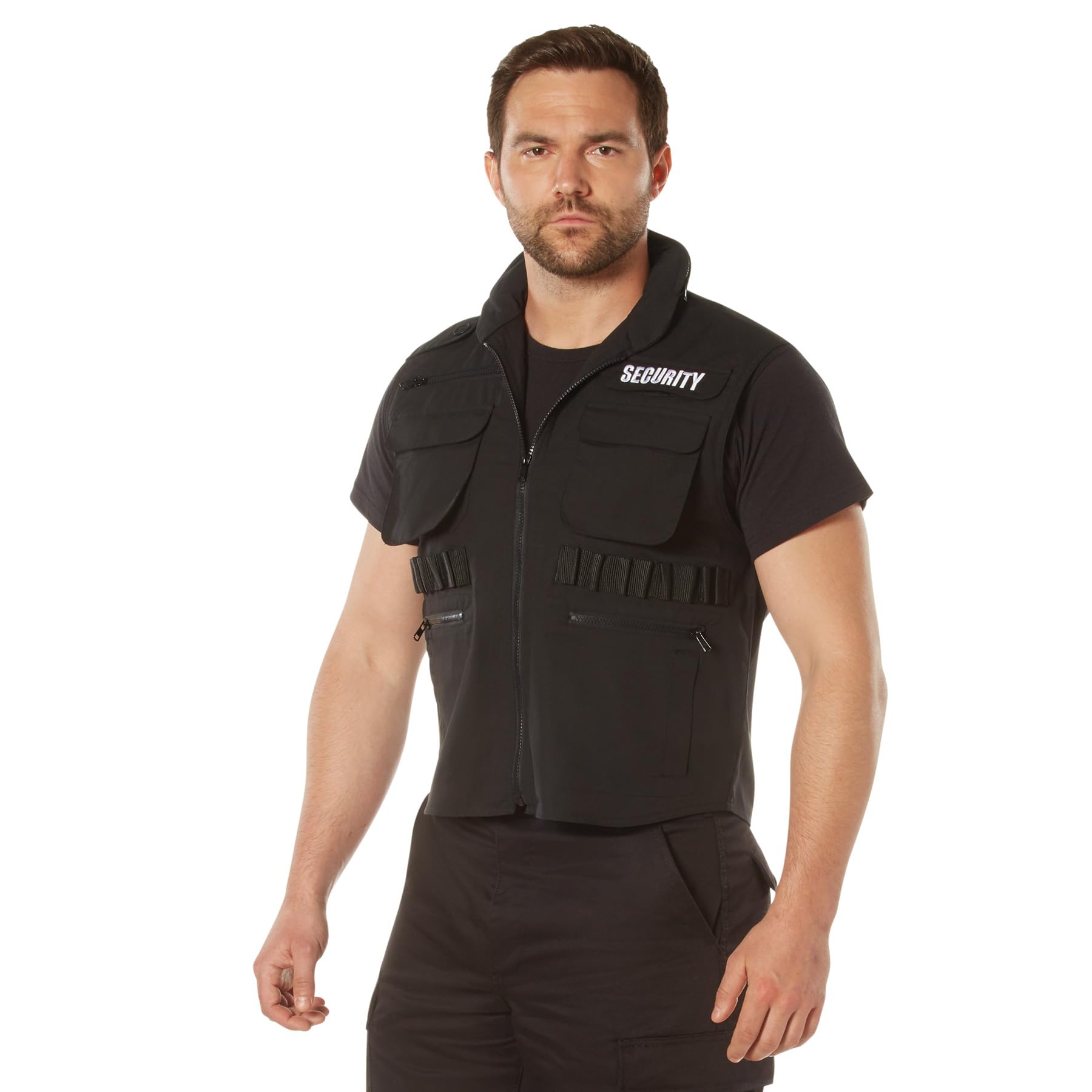 ROTHCO Men's Tactical Security Ranger Vest - Lightweight Durable Outdoor Vest for Hiking, Camping & Airsoft - Adjustable Fit with Multiple Pockets    (使用场景: Perfect for outdoor adventures, tactical training, hunting, and everyday casual wear)