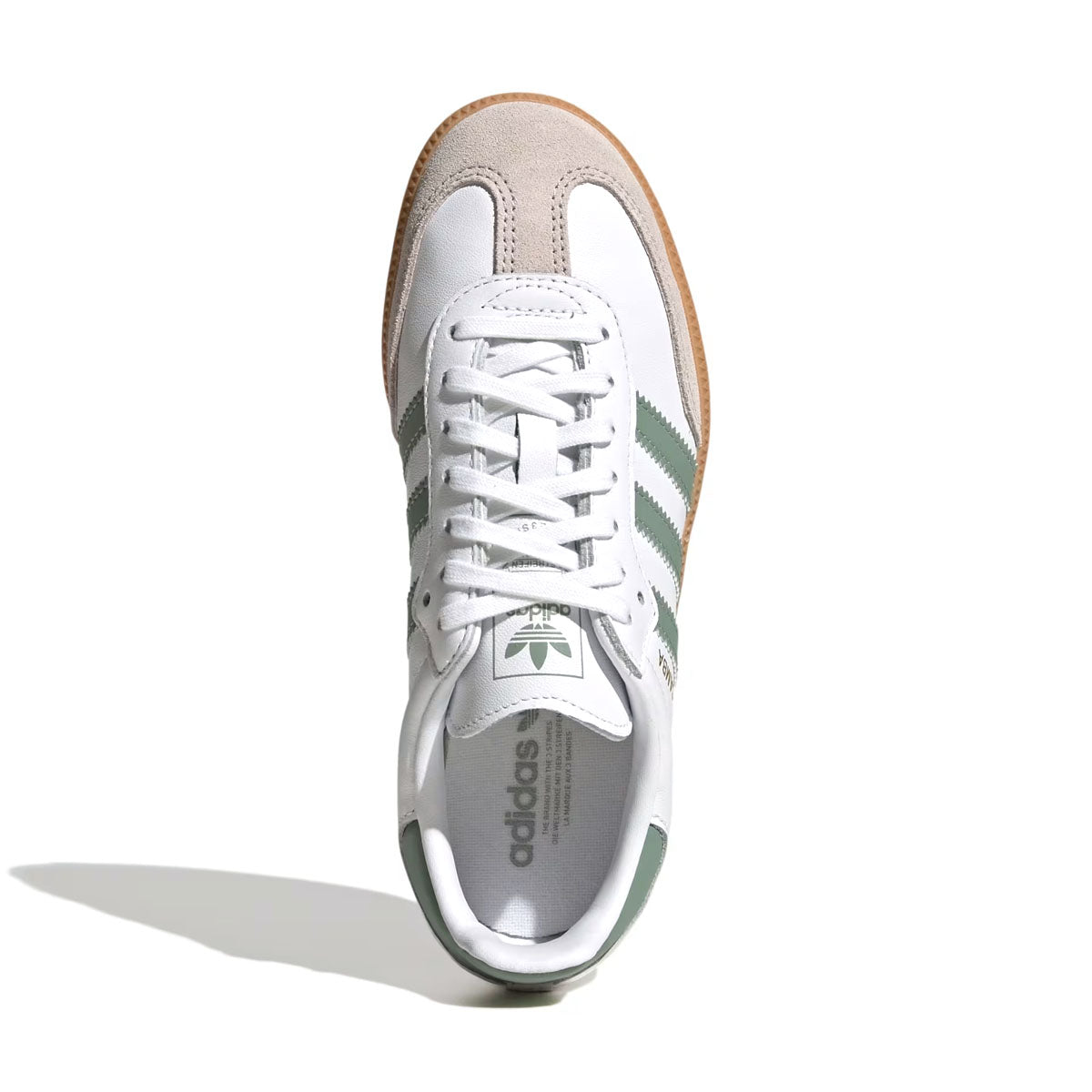 Kids Samba OG Sneakers - Cloud White Silver Green | Comfortable Athletic Shoes for Boys & Girls | Perfect for School, Sports & Casual Wear