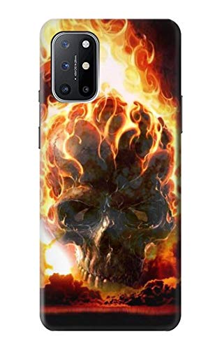 R0863 Hell Fire Skull Case Cover for OnePlus 8T - Durable Protective Phone Case for Gaming, Travel, and Daily Use