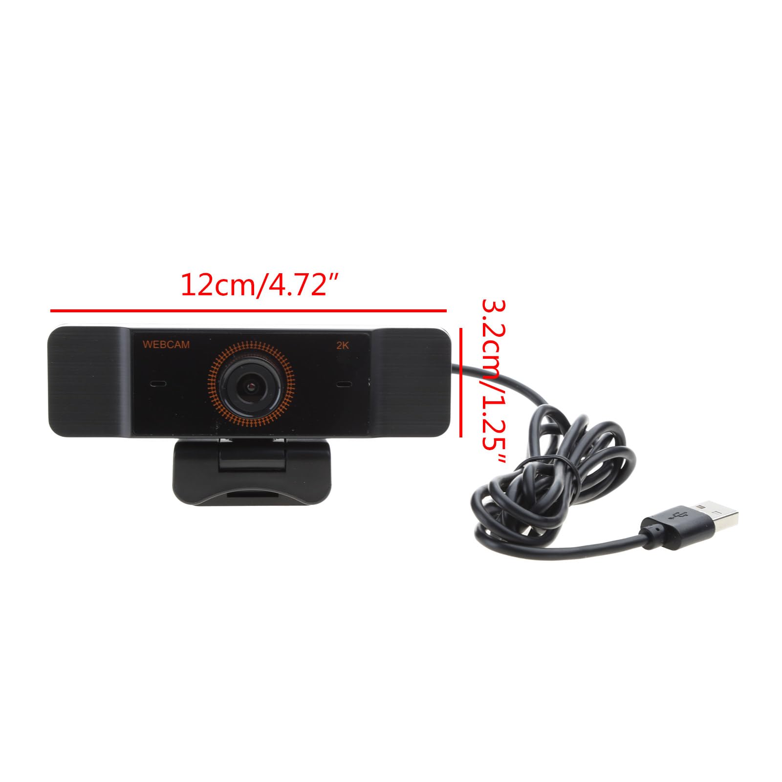 Myazs USB Desktop Computer Webcam - 2K Video Calling, 1080p Camera for Desktop or Laptop, Ideal for Online Meetings, Streaming, and Video Conferencing