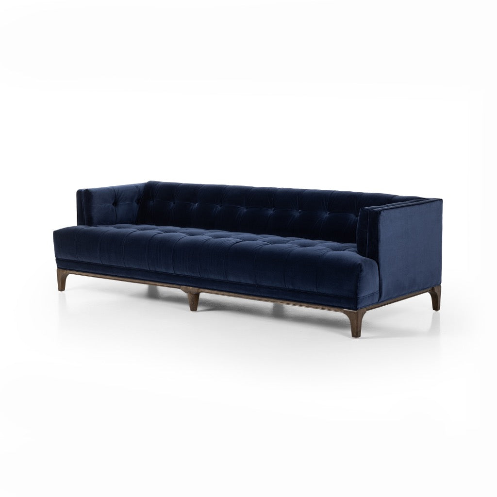 Dylan Sofa - Modern Navy Blue Upholstered Couch for Living Room | Comfortable & Stylish Home Furniture for Relaxation & Entertainment