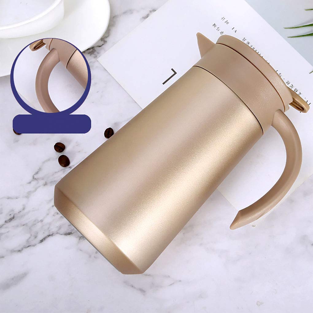 Stainless Steel Thermal Coffee Carafe 27oz - Vacuum Insulated for Tea & Milk - Home & Office Use
