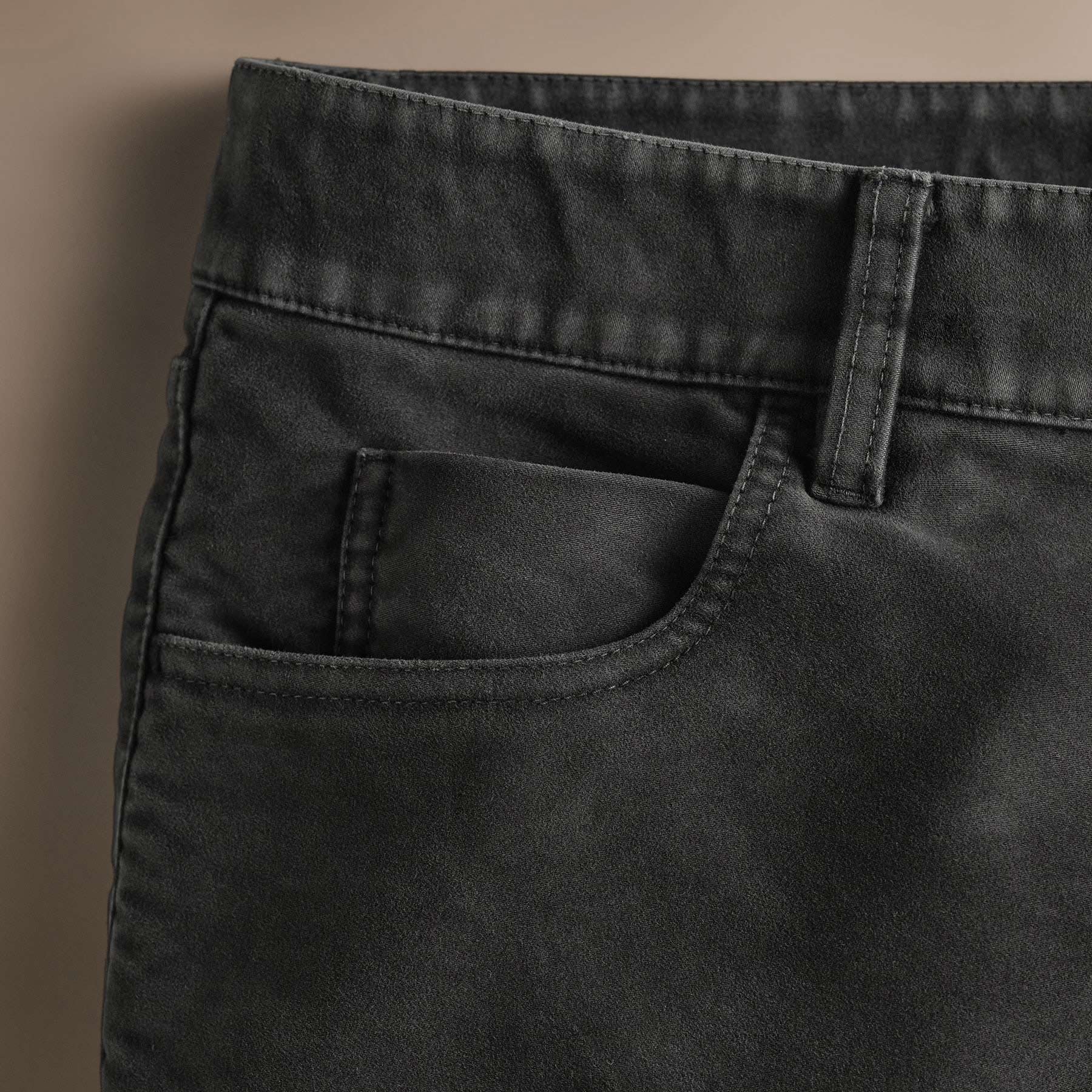 Premium Cotton Moleskin 5-Pocket Pants in Magma Pigment - Comfortable & Durable Men's Casual Trousers for Work, Travel & Everyday Wear