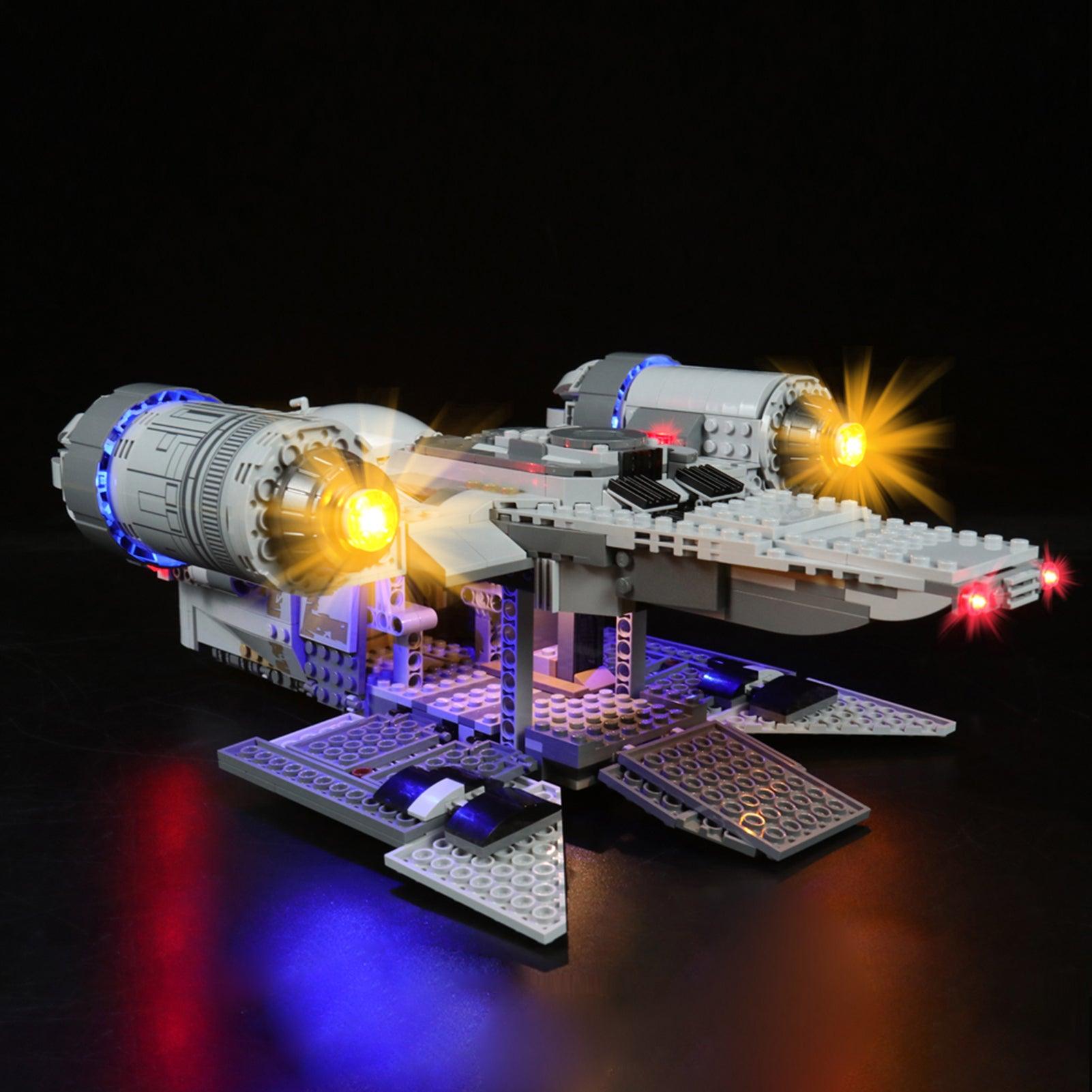 Best Light Kit for Lego Star Wars Mandalorian The Razor Crest 75292 - DIY Lighting Set for Enhanced Display & Nighttime Play - Perfect for Collectors & Star Wars Fans