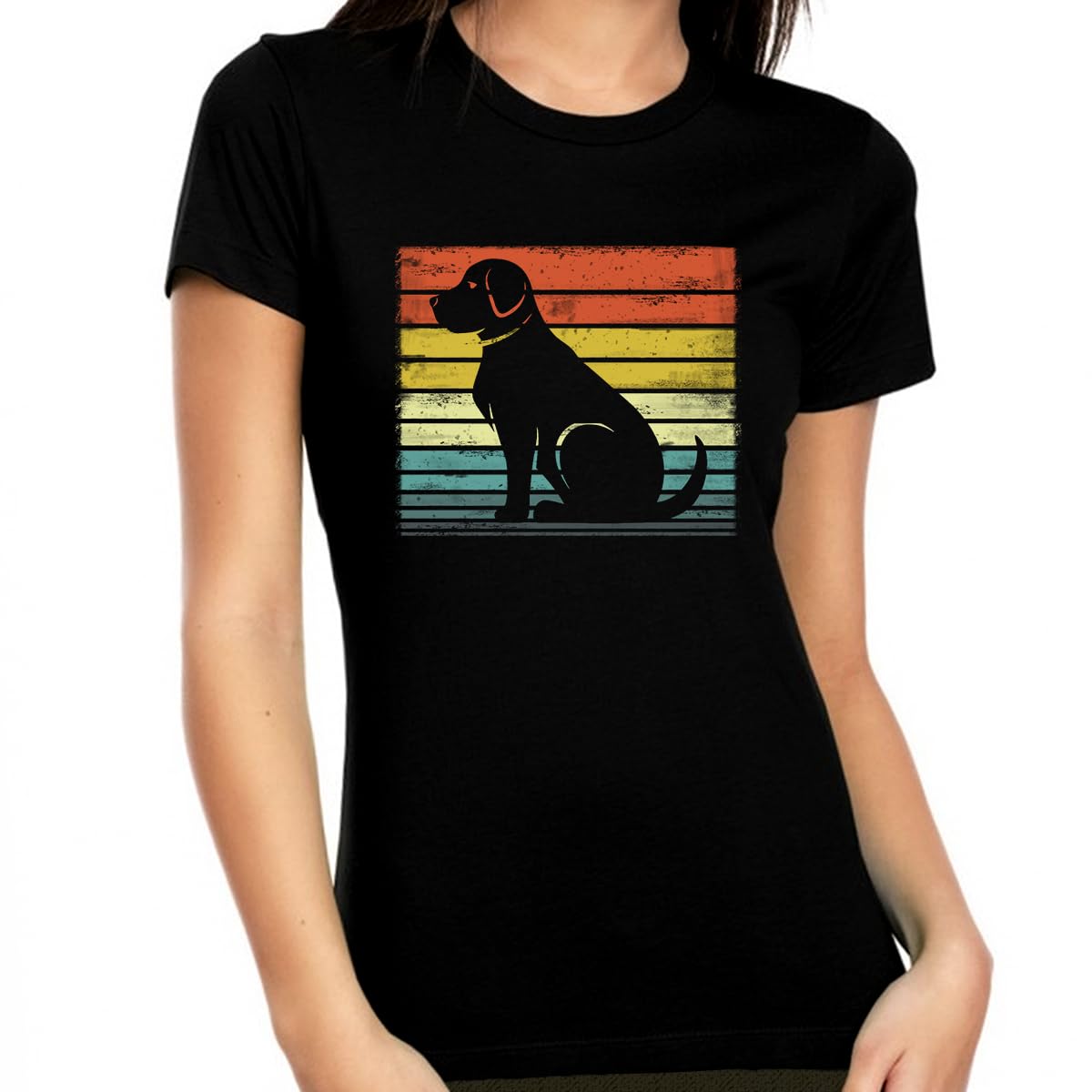 Vintage Dog Mom Shirt for Women - Cute Dog Lover T-Shirt - Perfect Gift for Dog Owners - Great for Casual Wear, Dog Parks & Pet-Themed Events