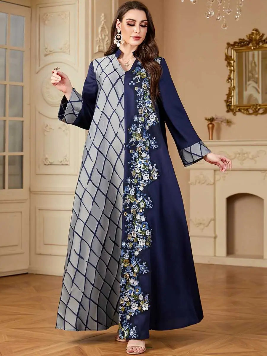 Elegant Embroidery Eid Caftan Dress for Women - Traditional Moroccan Kaftan #244148 | Perfect for Eid Celebrations, Weddings & Special Occasions