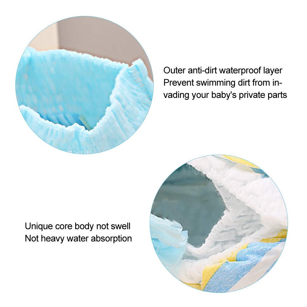 Reusable 3-Piece Swim Diapers for Toddlers & Newborns - Waterproof Swim Pants (XXL 15kg+) for Pool, Beach & Water Play