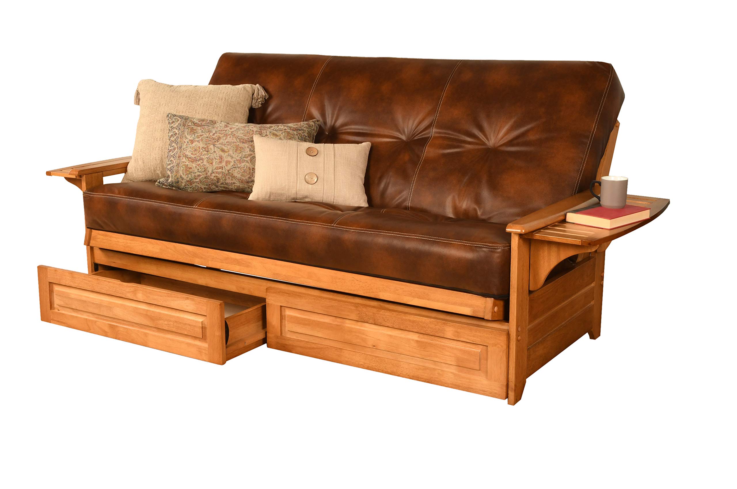 Kodiak Full Size Futon with Storage Drawers - Home & Office Use