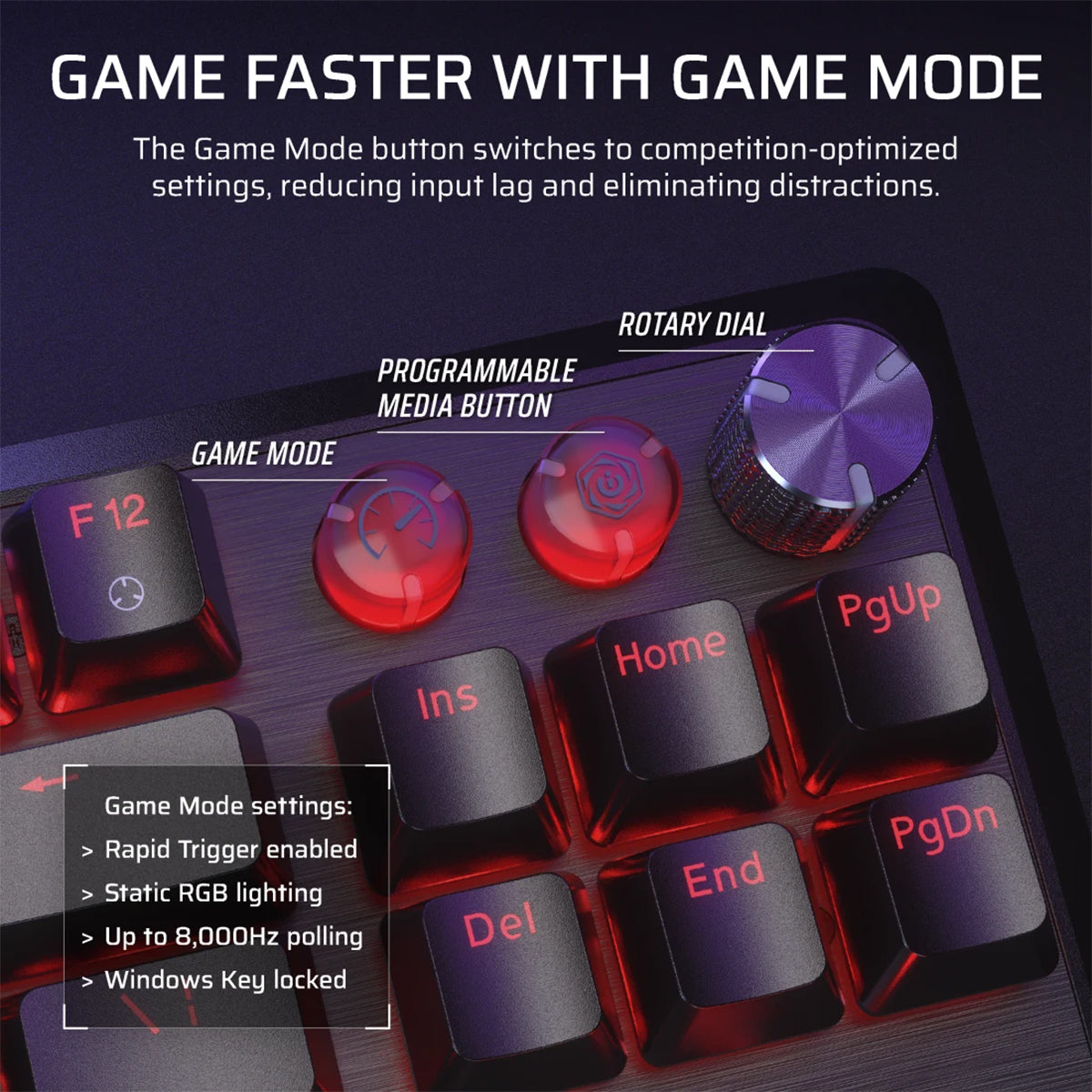 Corsair K70 Pro TKL Hall Effect Gaming Keyboard - Magnetic Switch, Black - Perfect for Competitive Gaming & Professional Typing