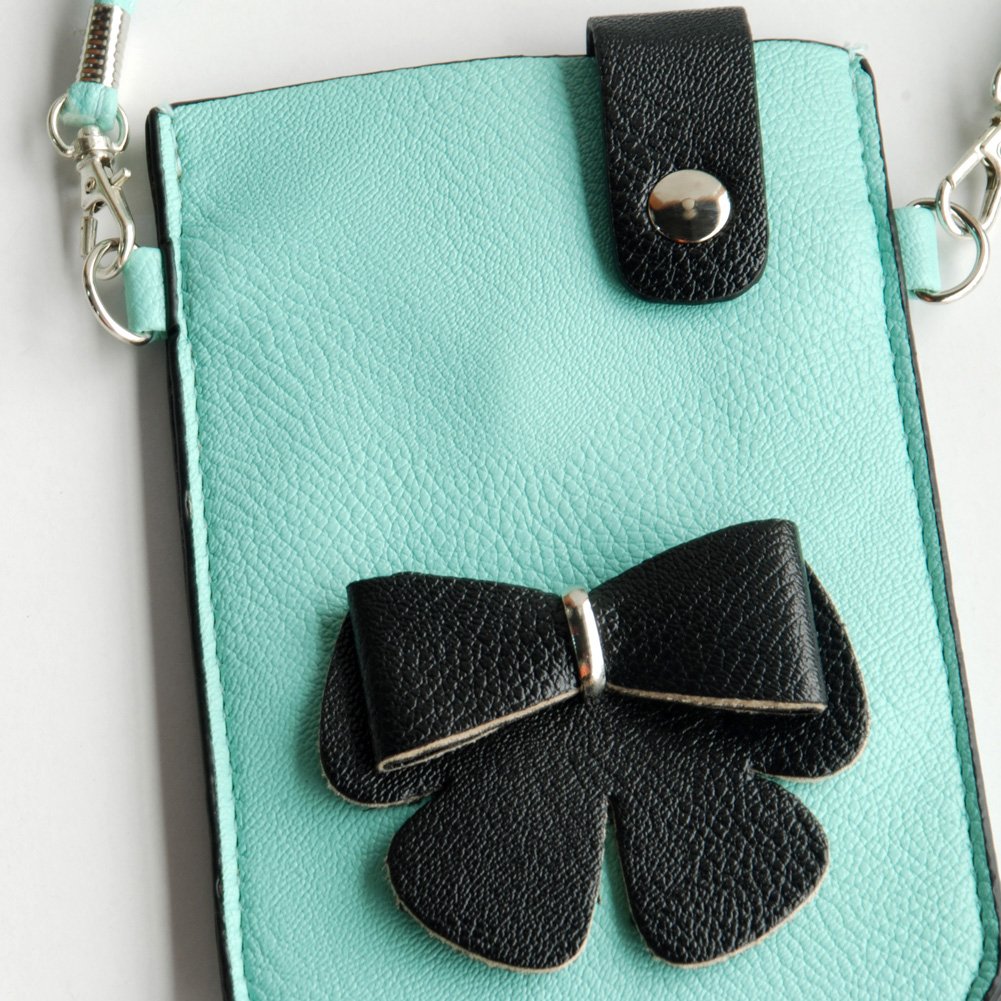 Praver Stylish Colorful Leatherette Phone Pouch - Slim Cell Phone Case & Clutch Wallet for iPhone 15/14/13, Samsung Galaxy - Perfect for Work, Travel & Everyday Use