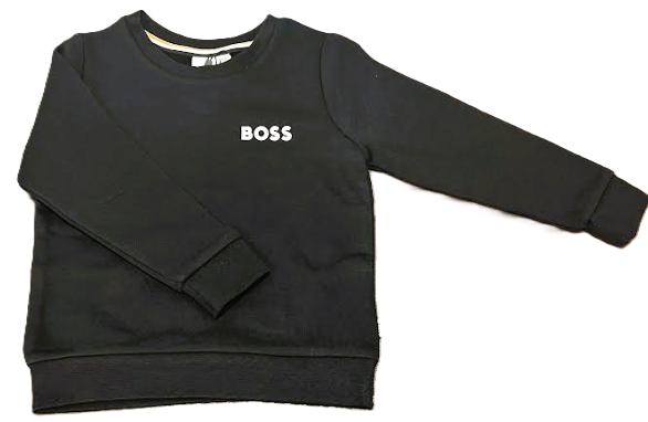 HUGO BOSS Mini Me Sweatshirt for Kids (Size 4-12A) - Soft Cotton Pullover Hoodie for Boys & Girls - Perfect for School, Playdates & Family Outings