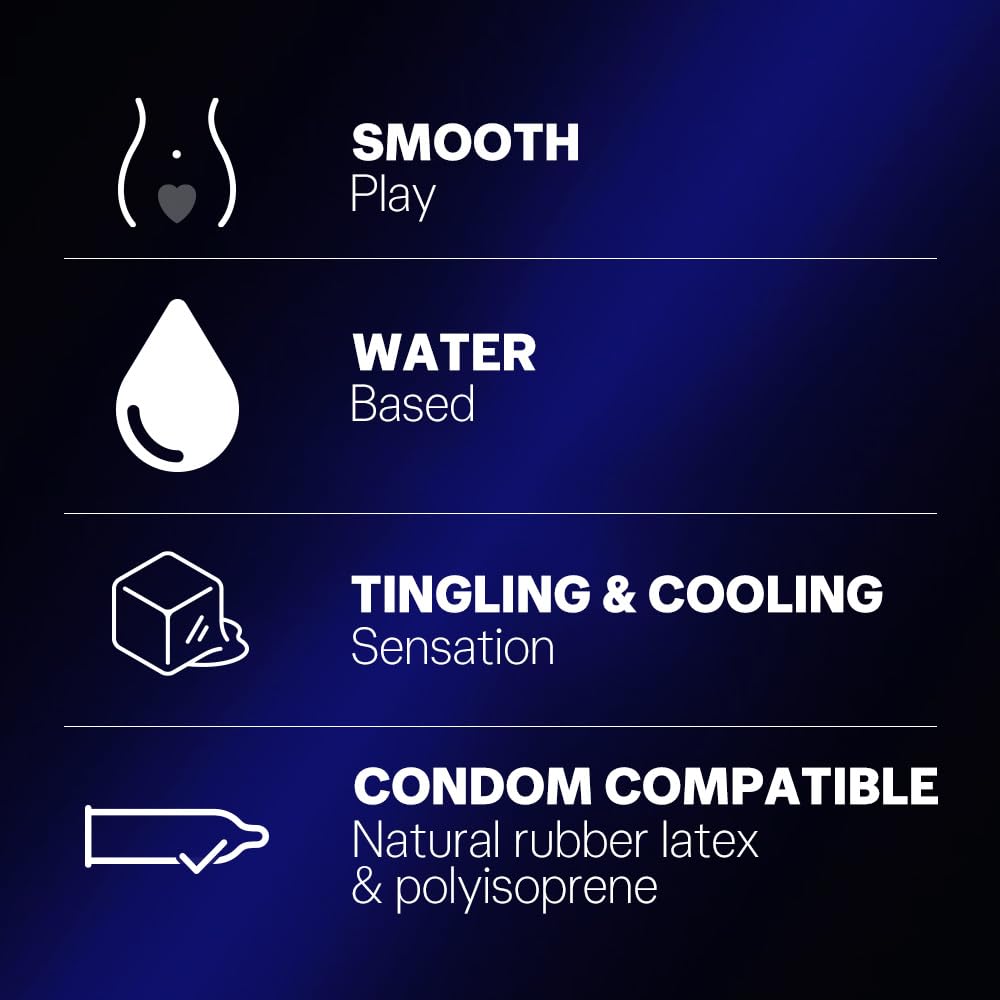 Durex Intense Water-Based Lubricant Gel for Men & Women - 50ml | Long-Lasting, Smooth Personal Lubricant for Enhanced Intimacy & Comfort | Perfect for Couples & Sensual Massage