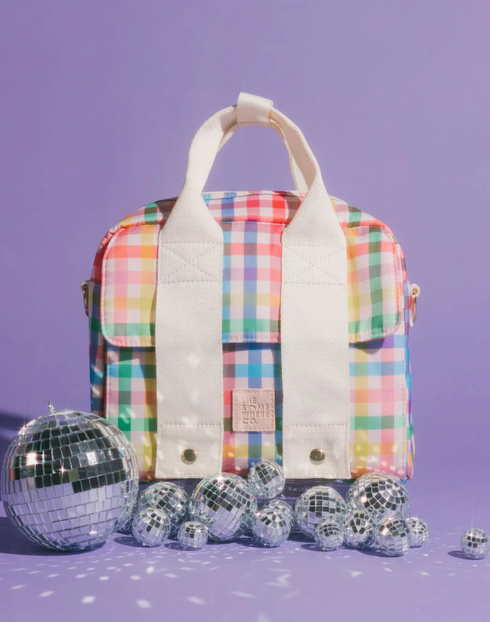 The Somewhere Co Sugarplum Insulated Lunch Tote - Stylish & Eco-Friendly Reusable Lunch Bag for Work, School & Picnics