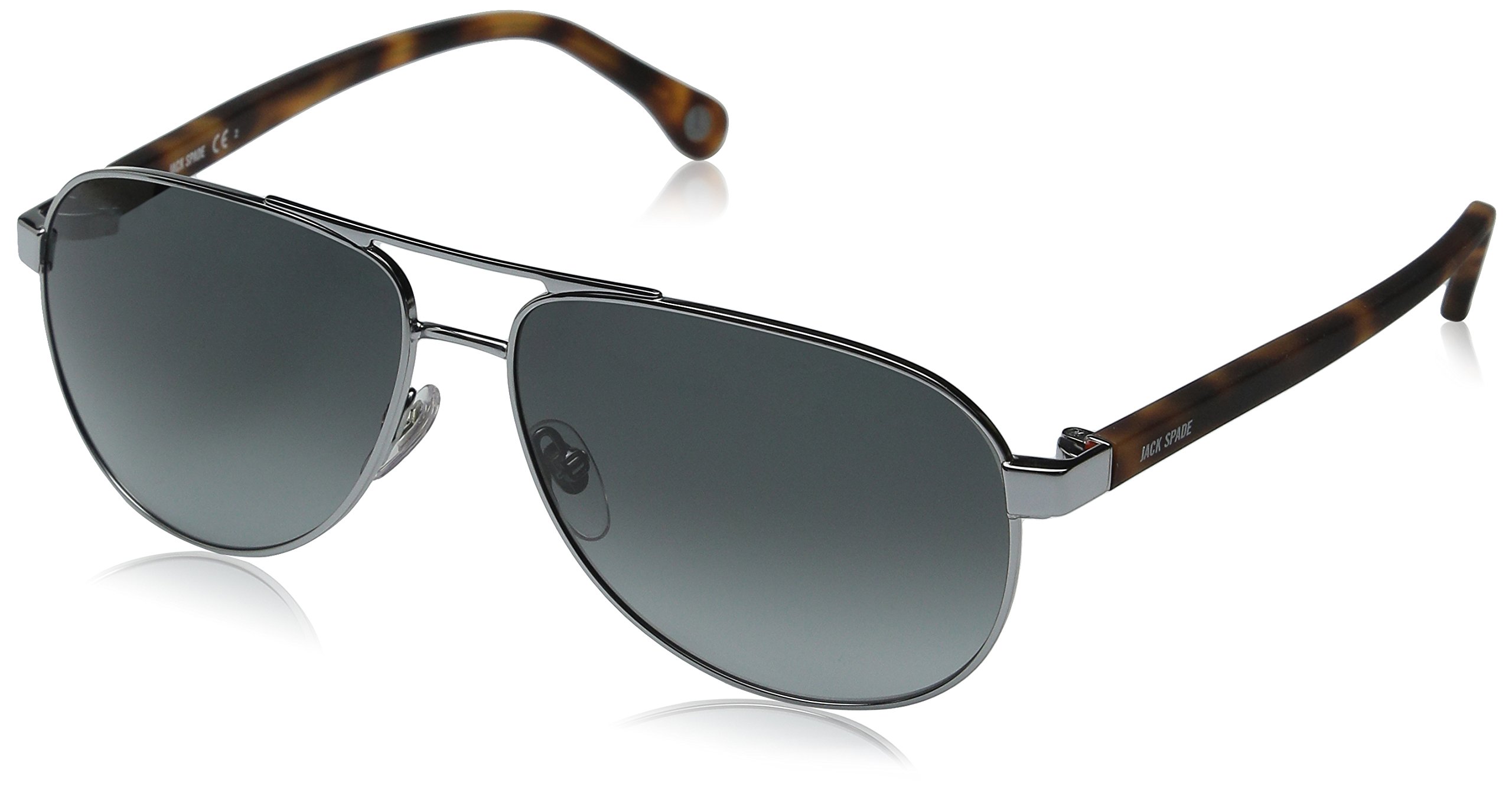 Jack Spade Men's Morton Aviator Sunglasses - Polarized UV Protection Pilot Style Shades for Driving, Travel & Outdoor Activities
