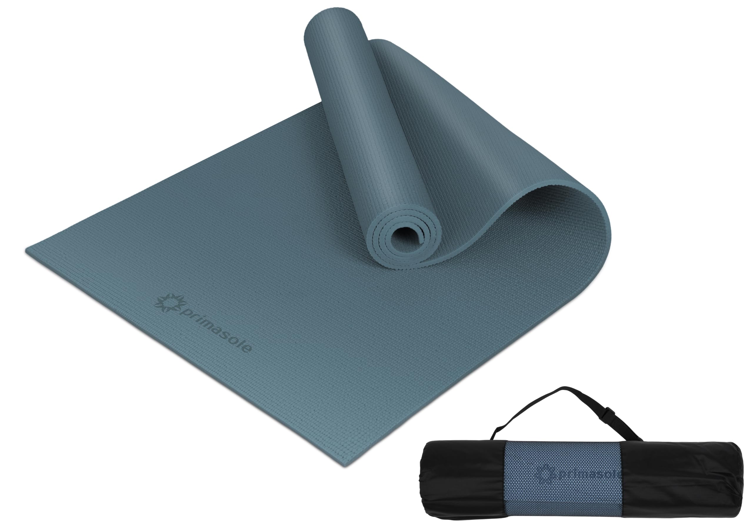 Non-Slip Yoga Mat with Carry Strap for Yoga, Pilates & Home Workouts - Extra Thick, Eco-Friendly & Portable - Perfect for Gym, Travel & Outdoor Exercise (9 Colors)
