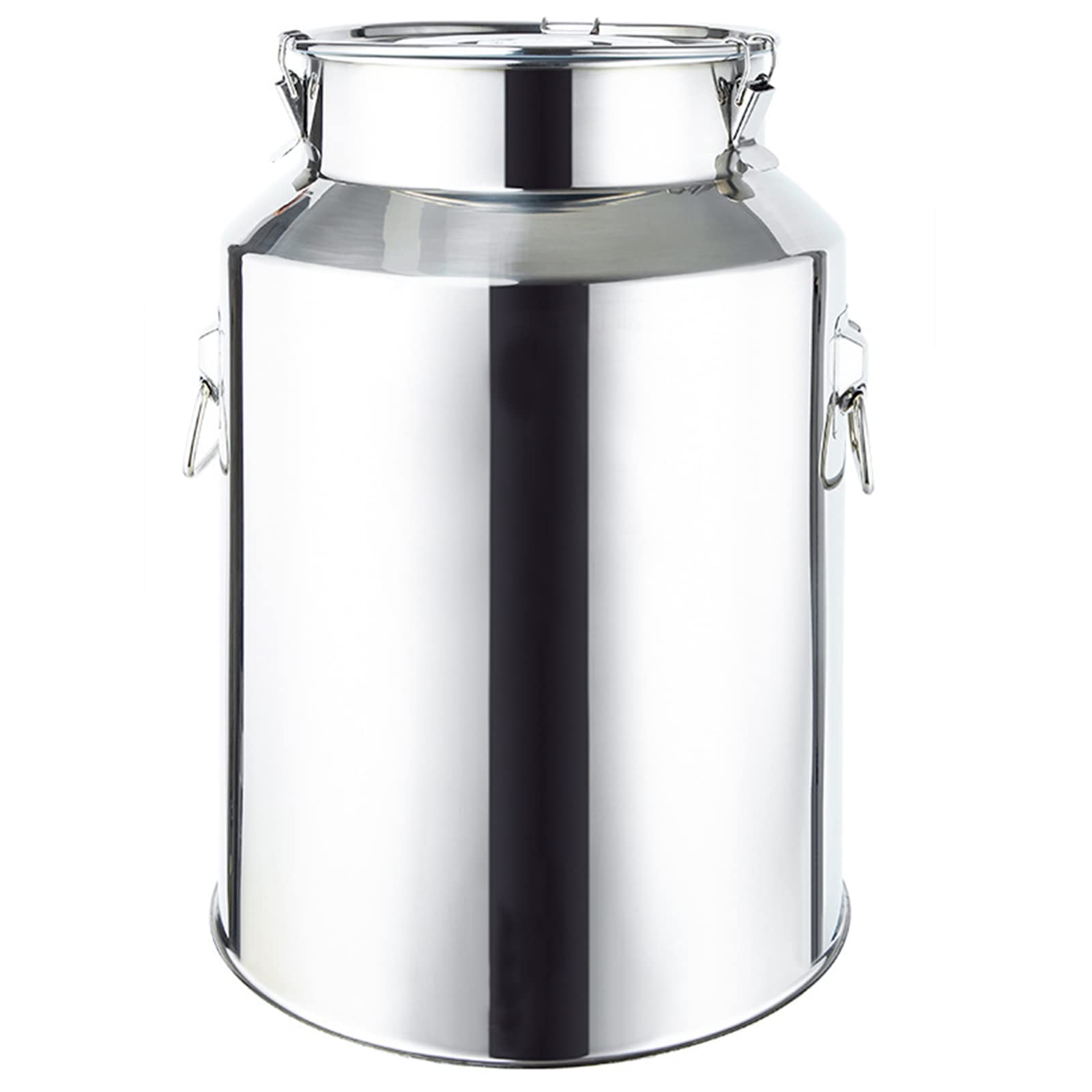 100L Heavy Duty Stainless Steel Milk Can - Food Grade 201 Stainless Steel Milk Jug, Wine Pail & Liquid Storage Container with Silicone Seal | Perfect for Dairy Farms, Breweries, Restaurants & Commercial Kitchen Use