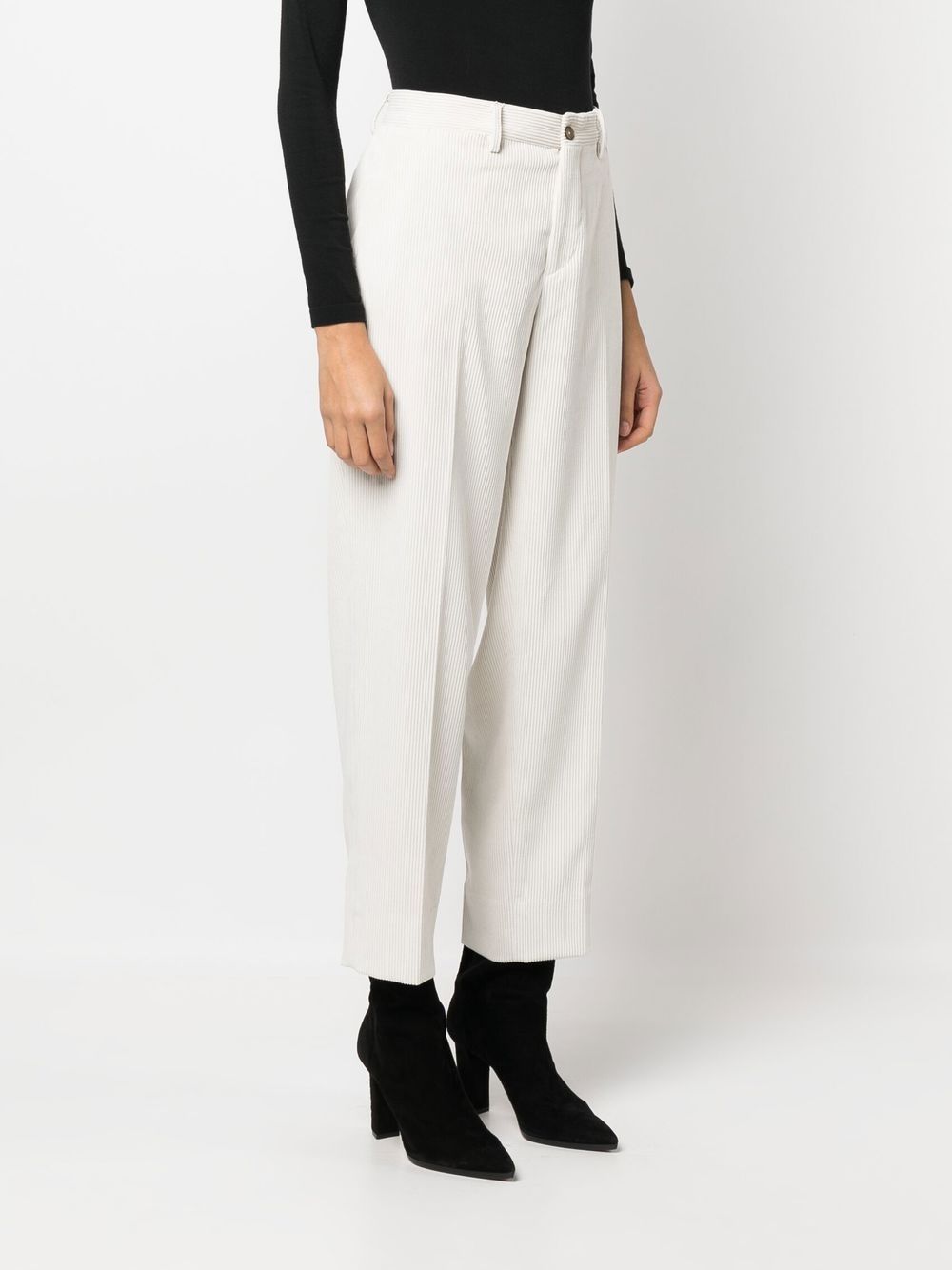 Premium White Briglia Trousers for Women - Comfortable High-Waisted Office Pants - Perfect for Business Casual & Professional Workwear