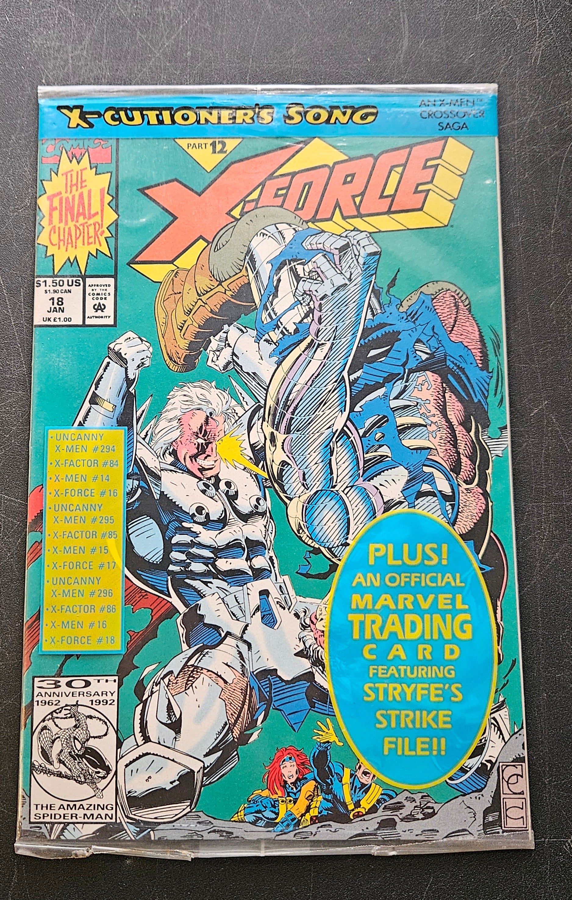 X-Force X-Cutioner's Song Vol. 1 #18 January 1993 Marvel Comics - Rare Collectible Comic Book for Marvel Fans & Comic Collectors | Perfect for Display, Gifts & Investment