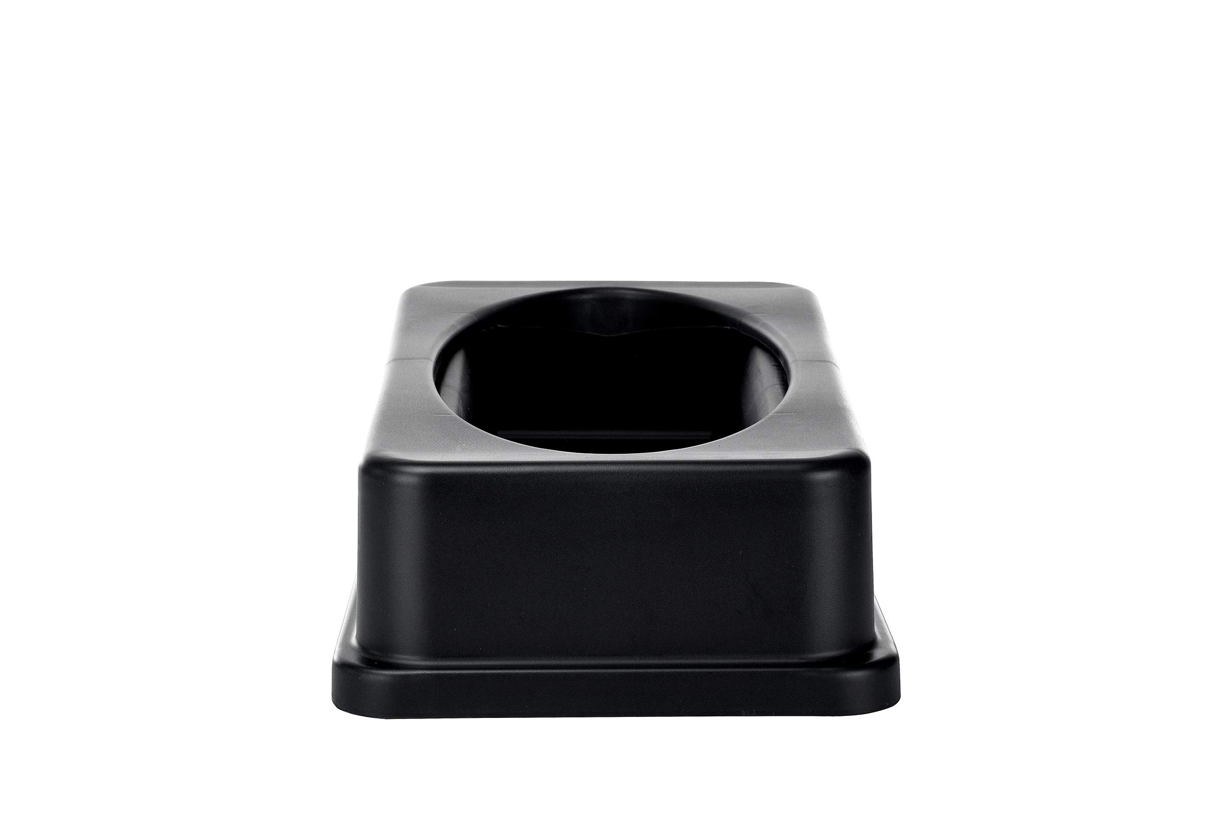Alpine Industries Slim Trash Can Lid - Compact Garbage Bin Cover - Durable Plastic Top for Odor Control & Litter Containment - Sleek Black Design for Kitchen, Bathroom, Office & Small Spaces