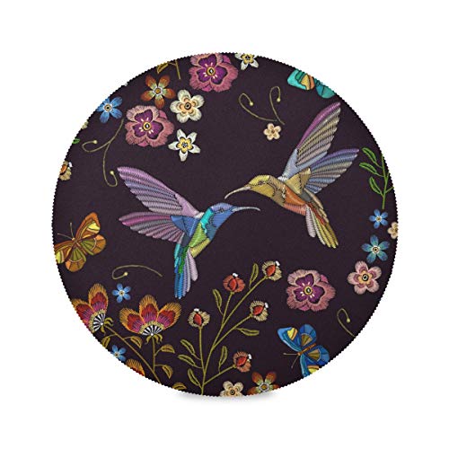 Tropical Flowers Humming Bird